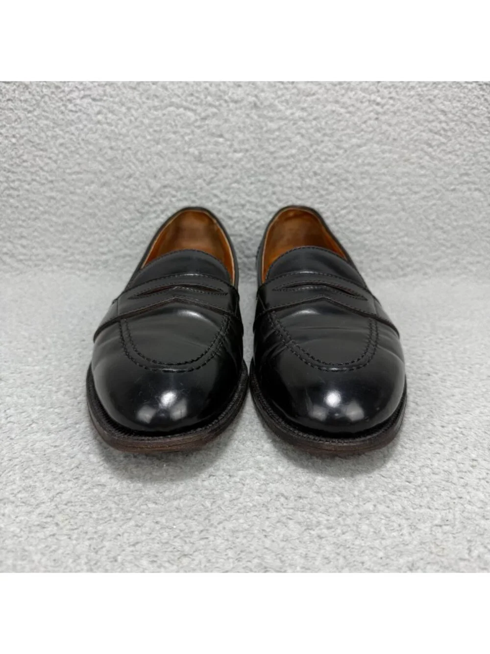 Brooks Brothers Shoe 10.5 Alden Shell Cordovan Penny Loafers Made In USA Vintage